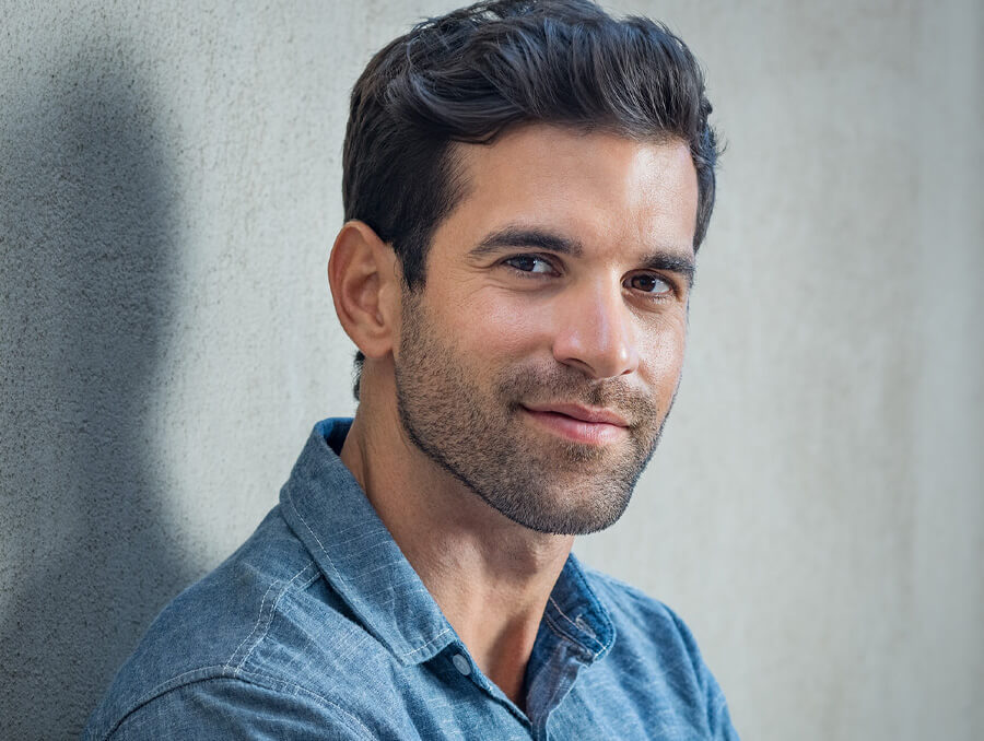 Man smiling