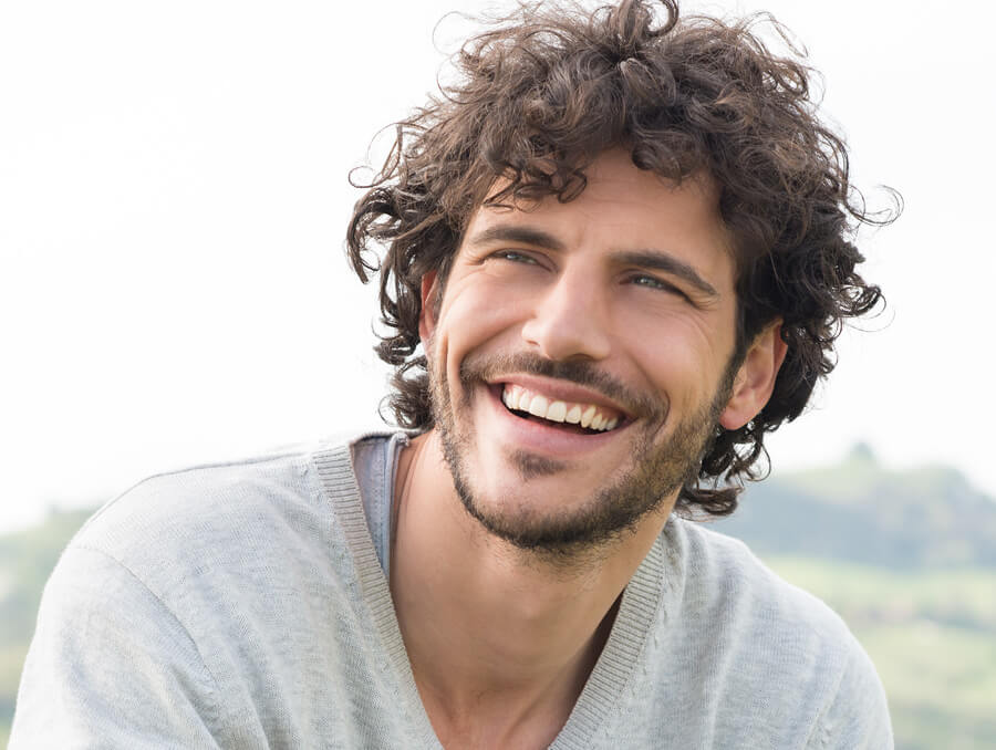 Man smiling