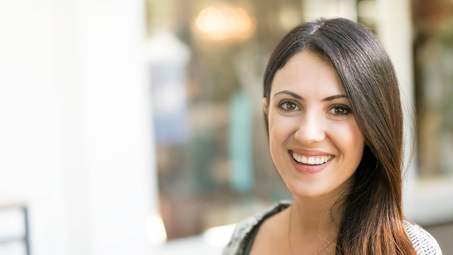 Woman smiling